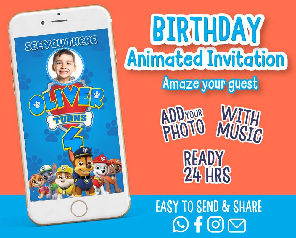 Paw Patrol Animated Video Invitation Amazinginvite paw-patrol-animated-video-invitation-amazinginvite
