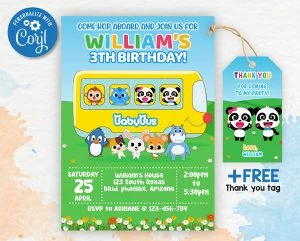 personalized birthday invitation card