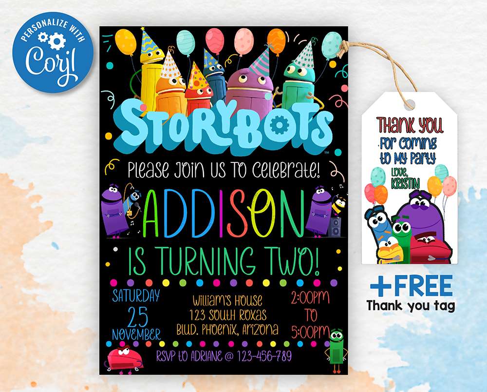 create birthday invitation card