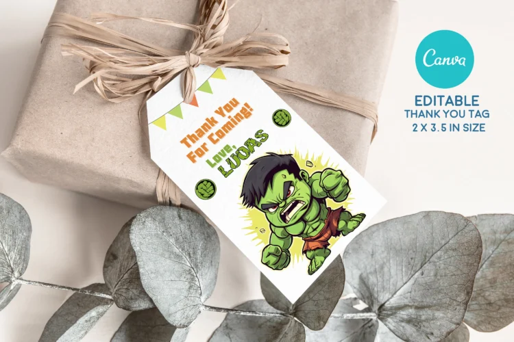 Hulk Birthday Invitation | Editable Canva Template | Instant Download - Image 4