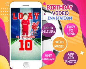 Liverpool Invitation, Liverpool Video, Mo Salah Invite, Mohamed Salah, Football Invitation