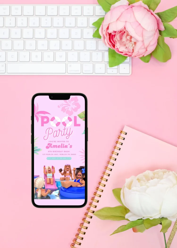 Roblox party invite for girls