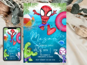 spidey invitation, spidey birthday invite, spidey party template, spidey canva template, spidey digital invite, spidey phone invite, spidey thank you tag, spidey party printable, spidey editable invite, spidey birthday card, spidey and friends invite, superhero birthday invite, superhero party template, marvel heroes invitation, marvel birthday invite, marvel party template, kids birthday invitation, editable birthday invite, printable birthday invite, digital party invitation, boy birthday invitation, cartoon party invite, superhero canva template, marvel spidey invitation, spiderman birthday card, superhero party card, editable spidey invite, spidey amazing friends, marvel editable invite, superhero digital invite