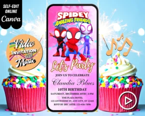 spidey invitation, spidey birthday invite, spidey party template, spidey canva template, spidey digital invite, spidey phone invite, spidey thank you tag, spidey party printable, spidey editable invite, spidey birthday card, spidey and friends invite, superhero birthday invite, superhero party template, marvel heroes invitation, marvel birthday invite, marvel party template, kids birthday invitation, editable birthday invite, printable birthday invite, digital party invitation, boy birthday invitation, cartoon party invite, superhero canva template, marvel spidey invitation, spiderman birthday card, superhero party card, editable spidey invite, spidey amazing friends, marvel editable invite, superhero digital invite