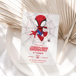 Spidey Invitation Spidey and his Amazing Friends Birthday Invitation Spidey Birthday Party Invite Boy Editable Template Instant Digital